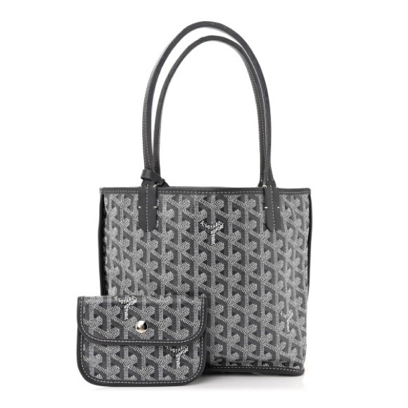 Goyard Handbags - GOYARD 
Goyardine Reversible Mini Anjou Grey 2024